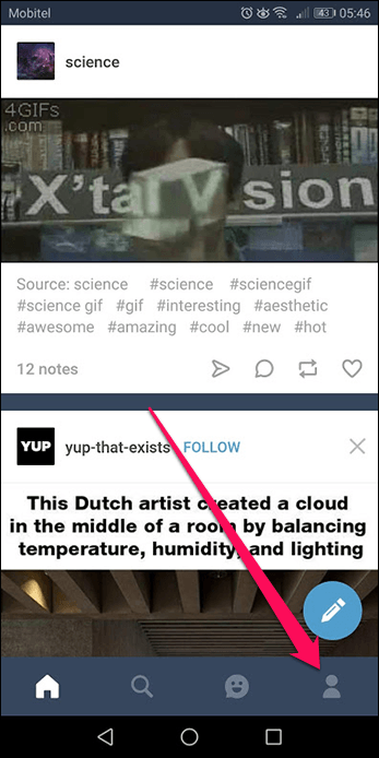 Tumblr Отключить обмен мгновенными сообщениями 4