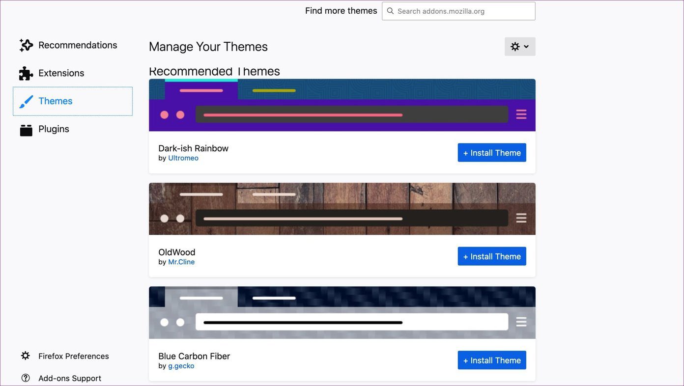 Тема Firefox