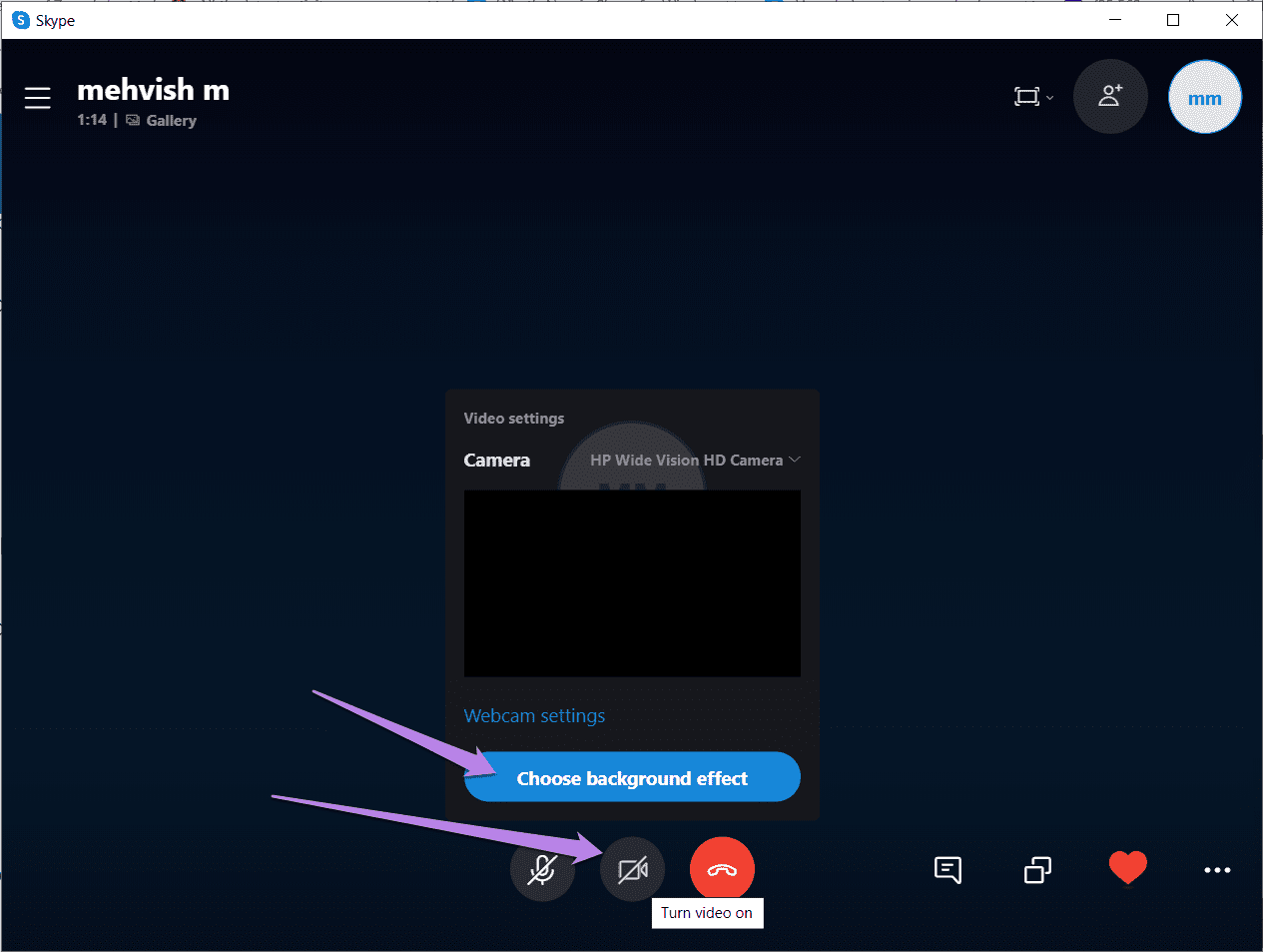 Пользовательский фон видео Skype не работает 6
