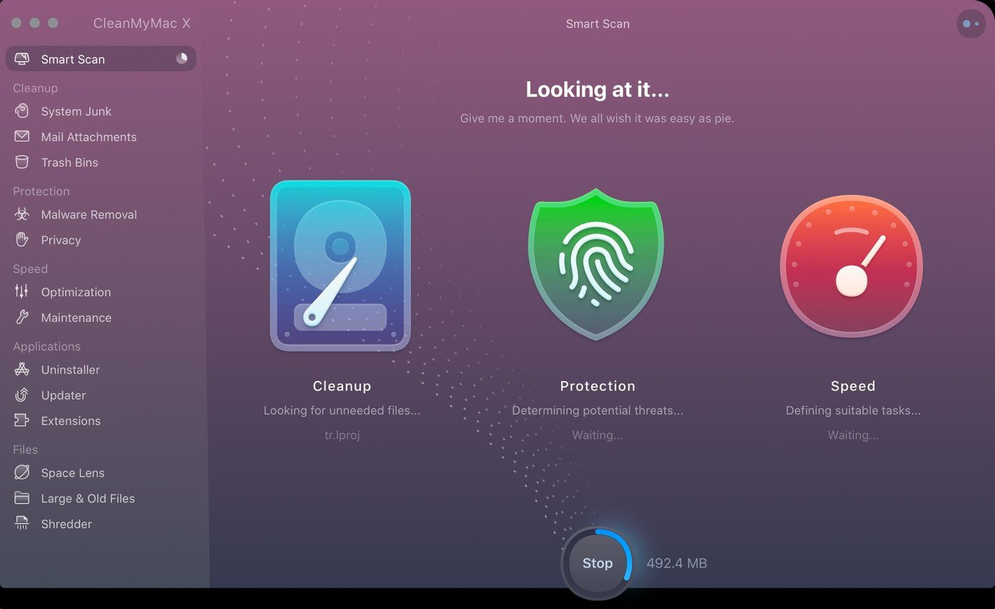 Интеллектуальное сканирование на Mac с помощью Clean My Mac X