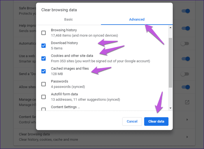 Решить, что диспетчер паролей Chrome не работает 8