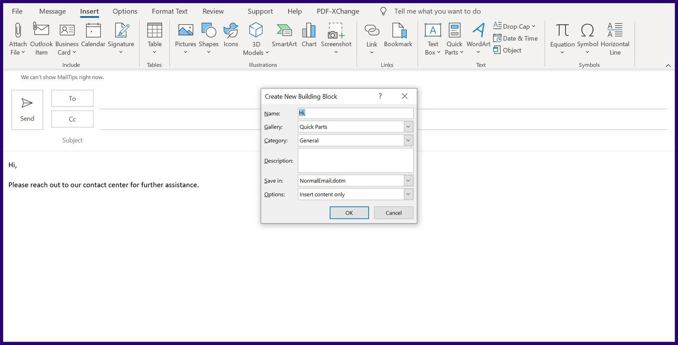 Создайте шаблон электронной почты в Microsoft Outlook, шаг 11