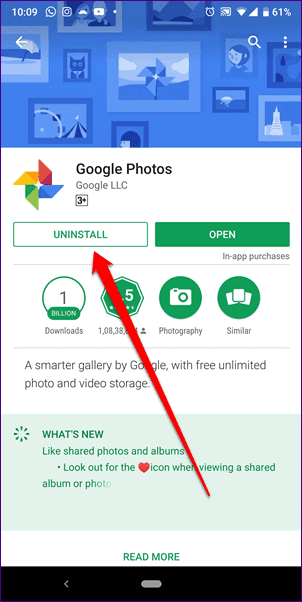 Корзина устройства Google Фото заполнена 12