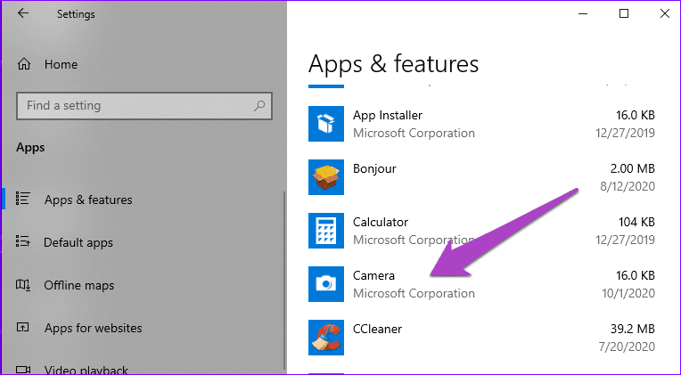 Исправить неработающую камеру windows 10 pc 08