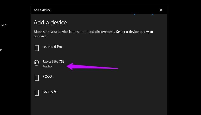 Как выполнить сопряжение Jabra Elite 75t с ноутбуком и другими устройствами 3