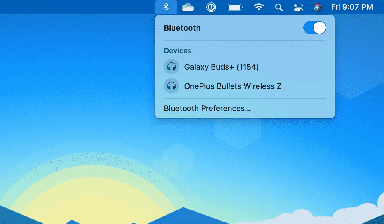 Активировать Bluetooth