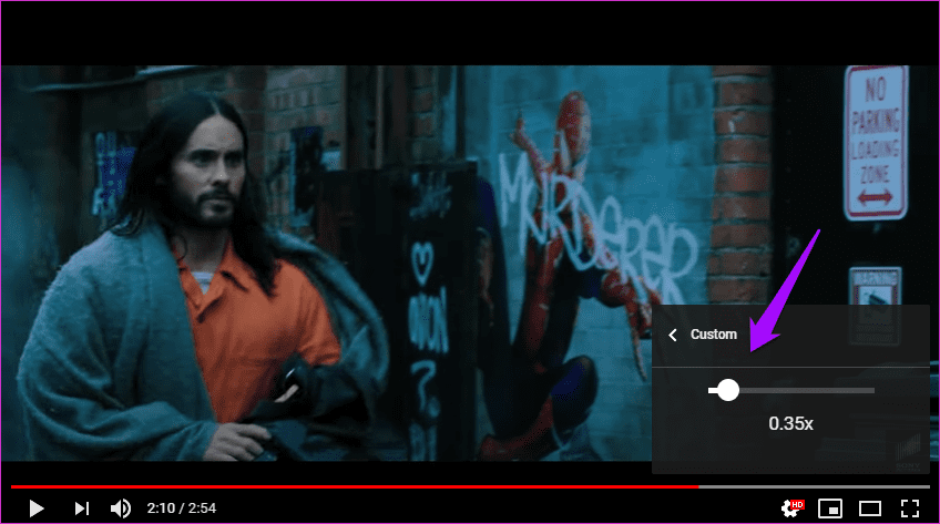 Управление скоростью на You Tube 4