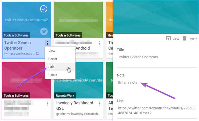 Добавить примечания к закладкам в браузере Chrome 16