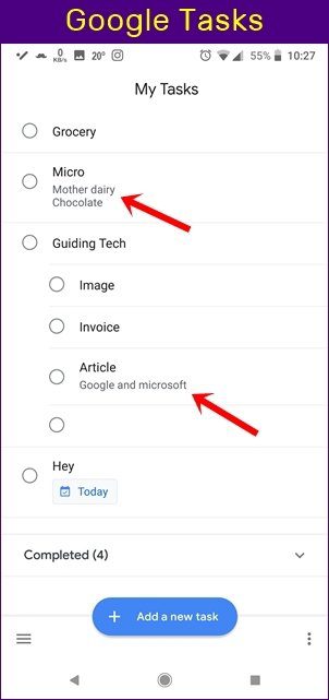 Задачи Google против Microsoft Todo 12