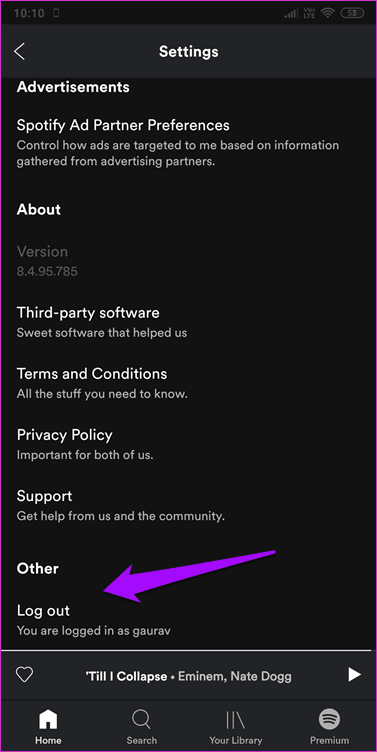 Spotify не работает на экране блокировки 2