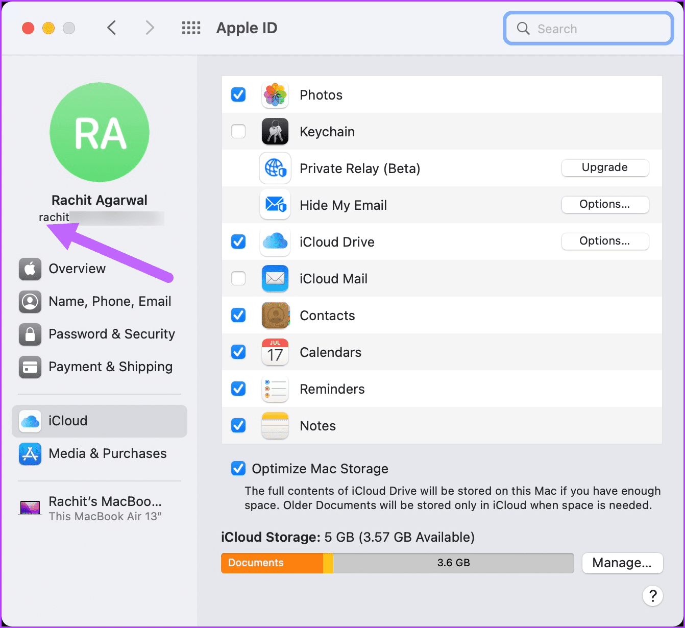 2. Проверьте Apple ID 3