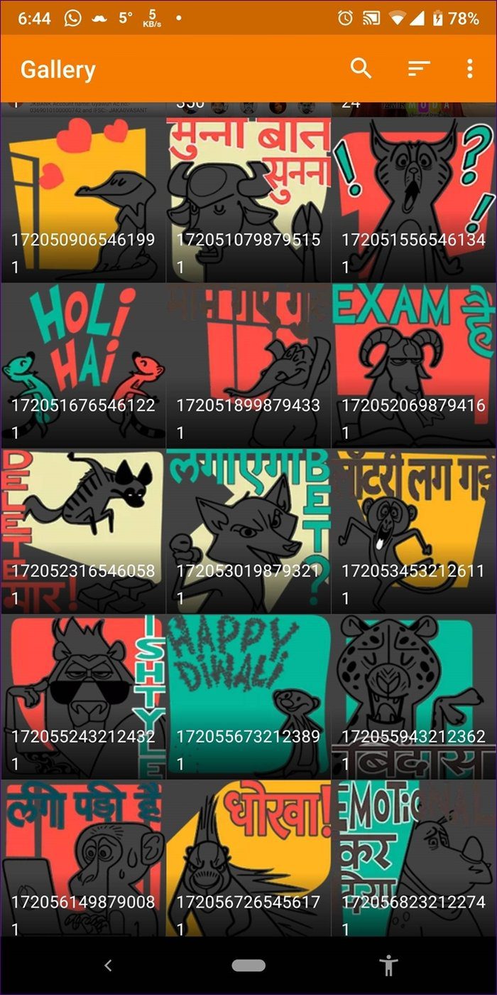 Наклейки мессенджера на WhatsApp 12A