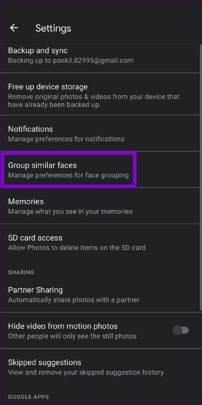 Группировать похожие лица в Google Photos