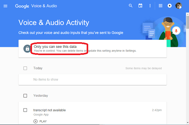 История учетной записи Google Voice 1