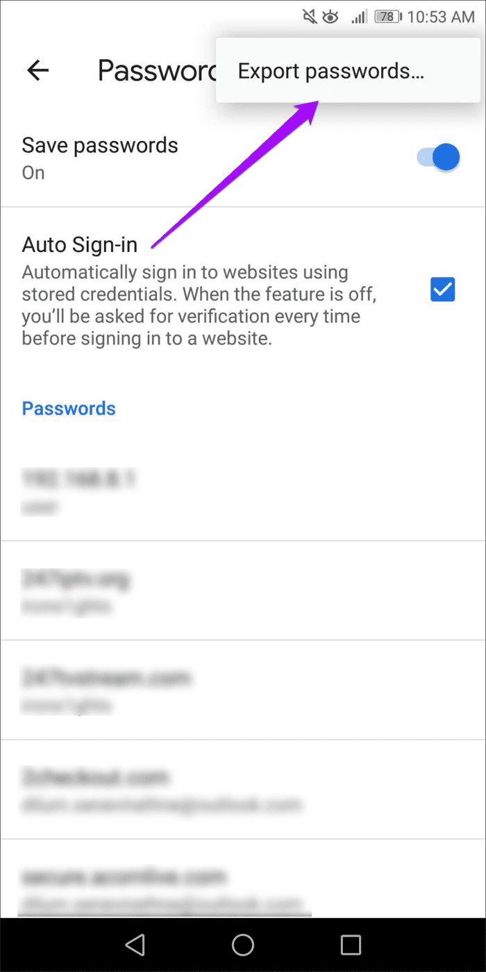 Экспорт паролей Chrome в CSV 10