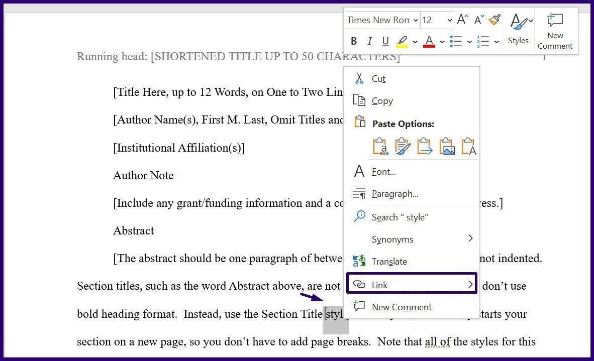 Как управлять закладками в Microsoft Word шаг 8