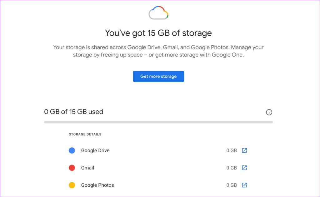 Очистить хранилище Google Диска