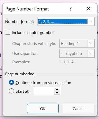 Формат номера страницы в windows