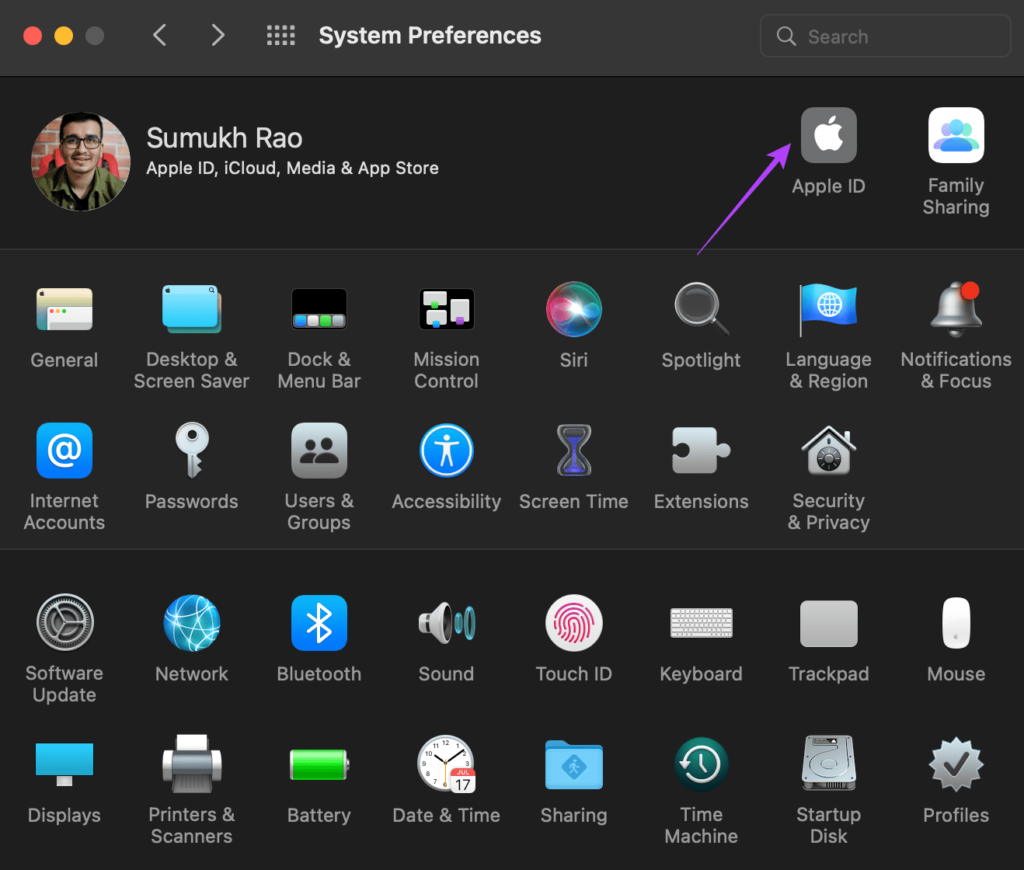 Настройки Apple ID для AirPlay