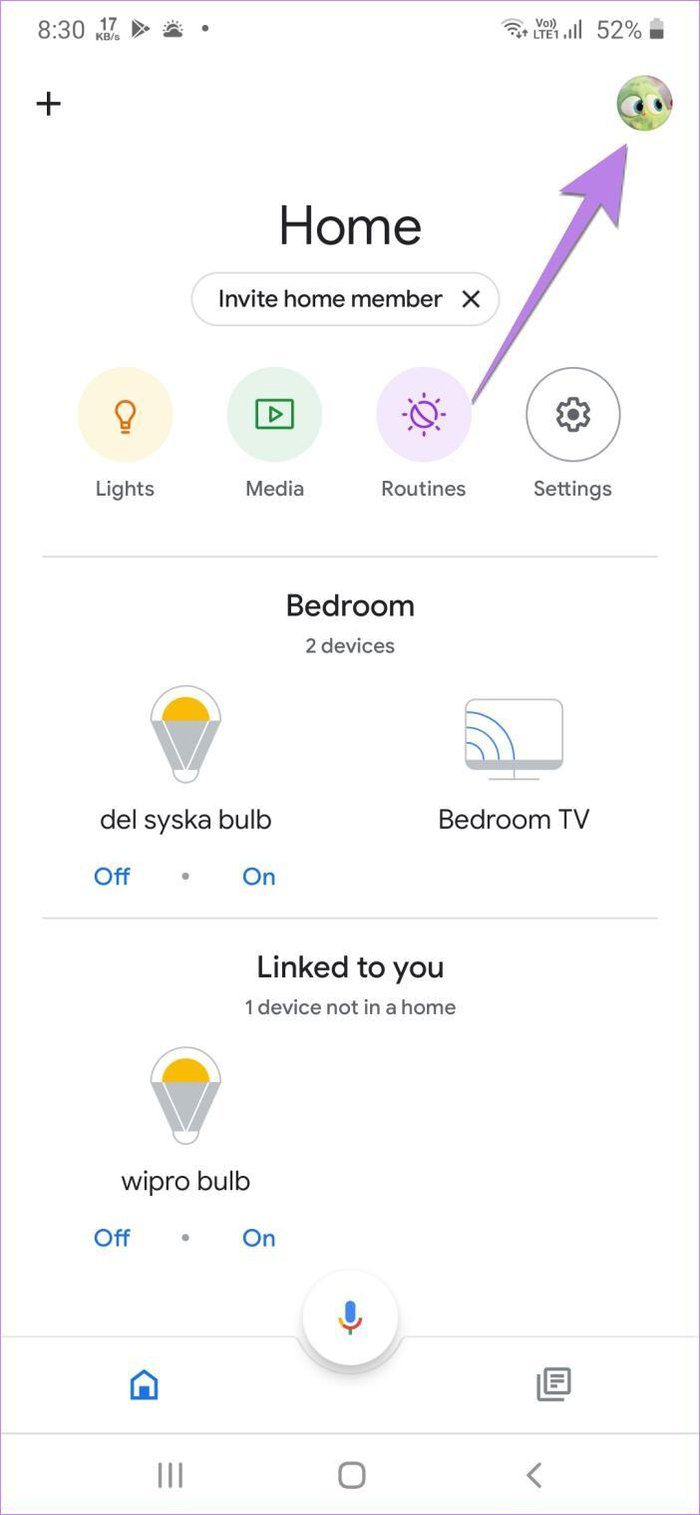 Google Home удалить связанную учетную запись 1