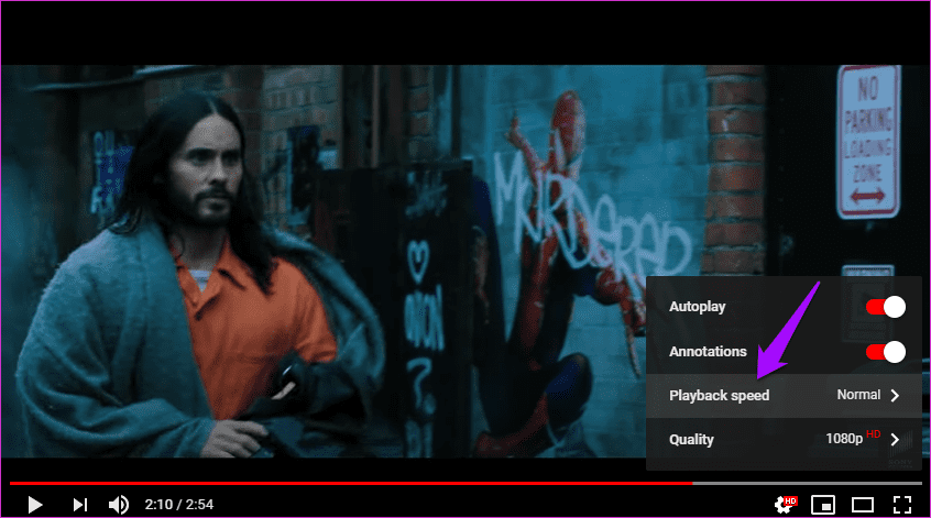 Управление скоростью в You Tube 2