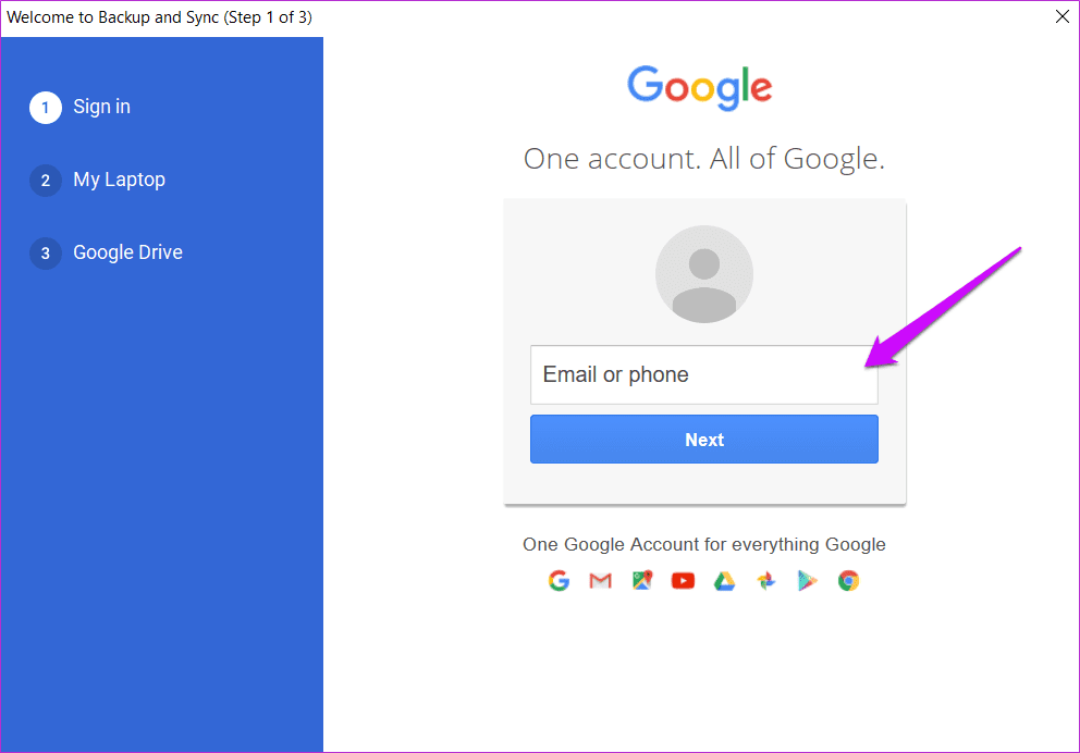 Изменение местоположения папки Google Диска в Windows 10 3