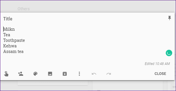 Ярлыки Google Keep 8