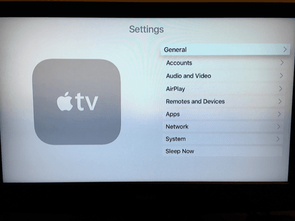 Настройки сна для заставки Apple TV 1