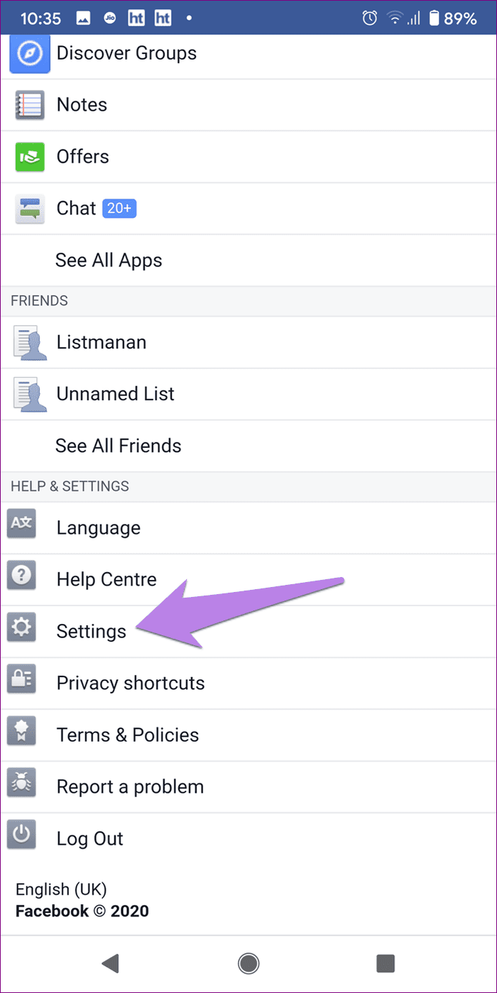 Как найти адрес электронной почты в facebook 11