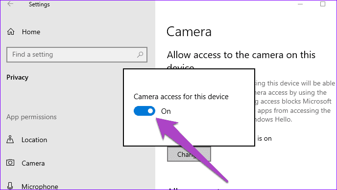 Исправить неработающую камеру windows 10 pc 03