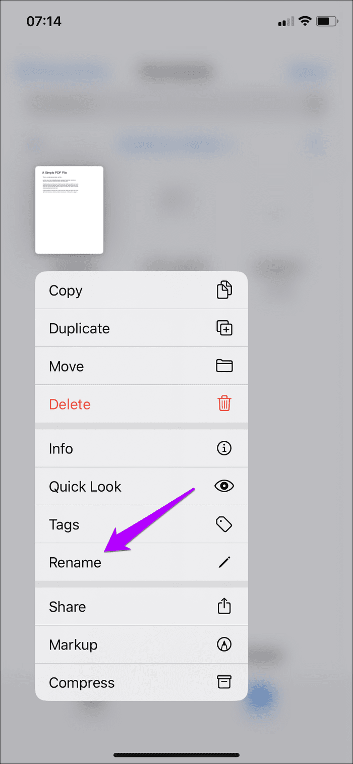 Переименовать папки с файлами iCloud Drive 1