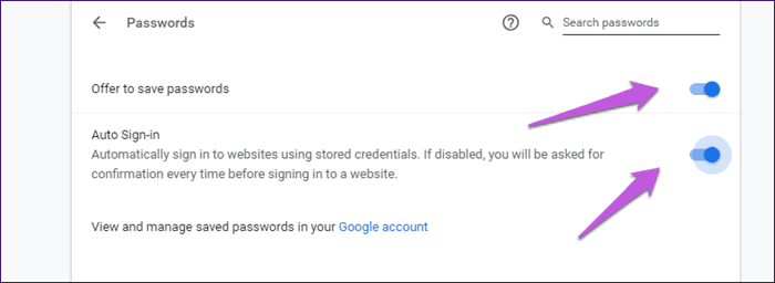 Решить Chrome Password Manager не работает 2