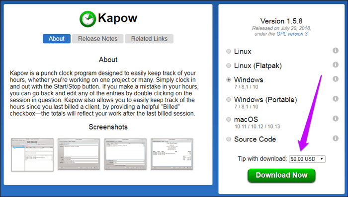 Программное обеспечение с открытым исходным кодом для отслеживания времени 2