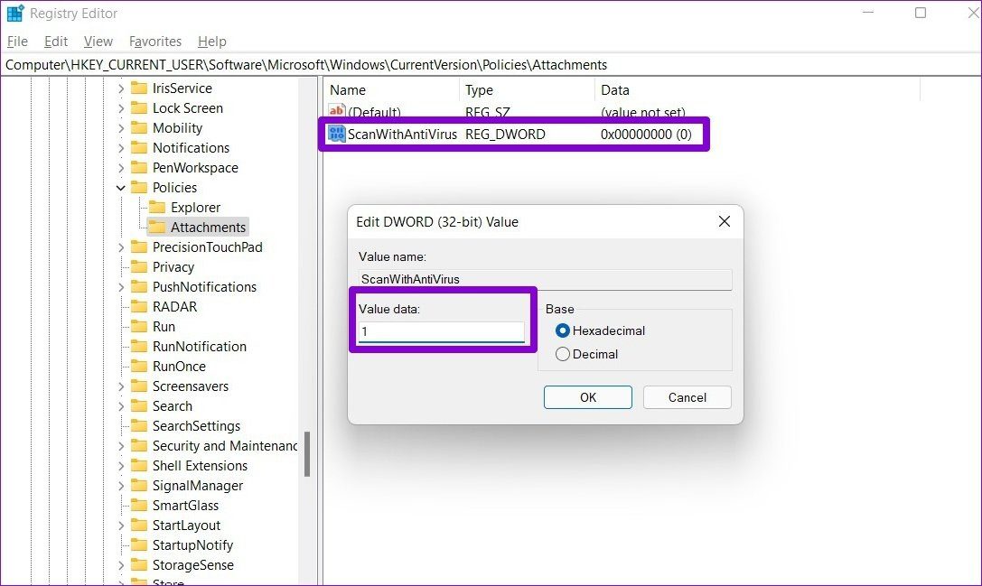 Отключить сканирование на вирусы в Windows