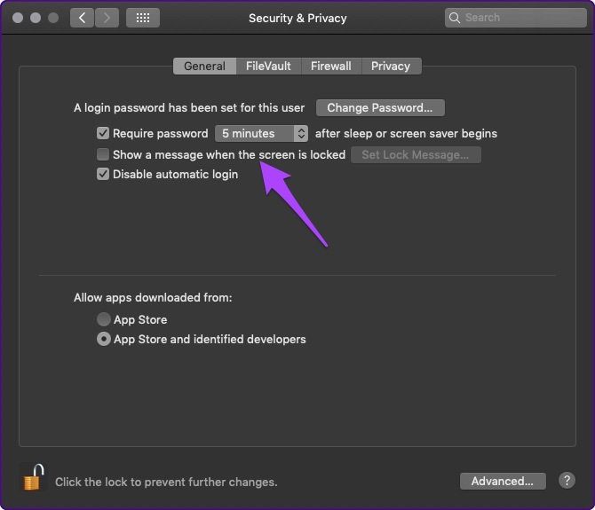 Как настроить экран блокировки Mac Mojave 11