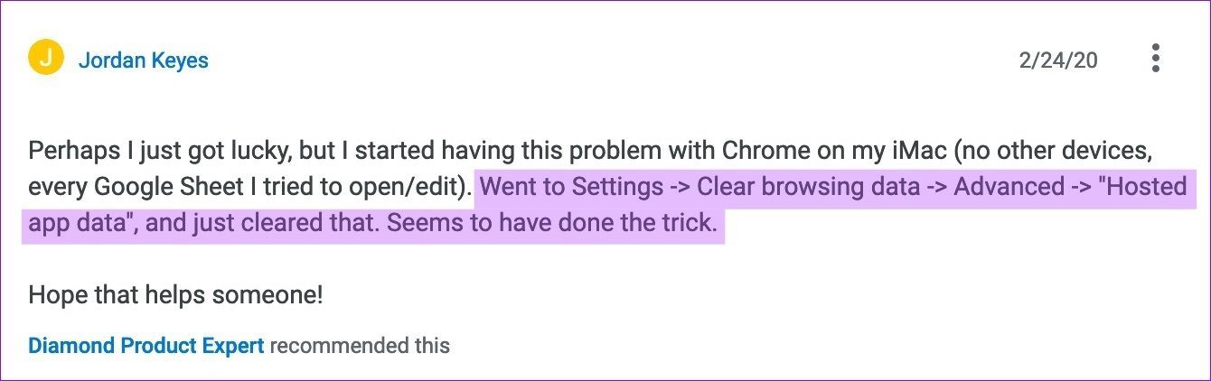 Пакетное исправление Google Sheets, не загружающее Chrome 04