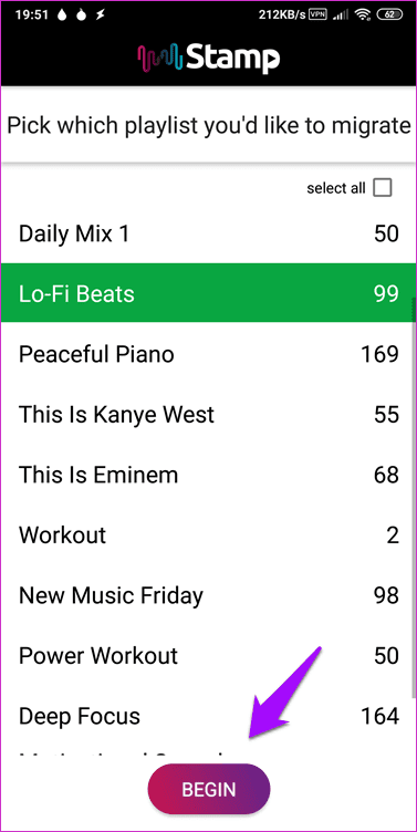 Перенос плейлиста из Spotify в Google Play Music 8