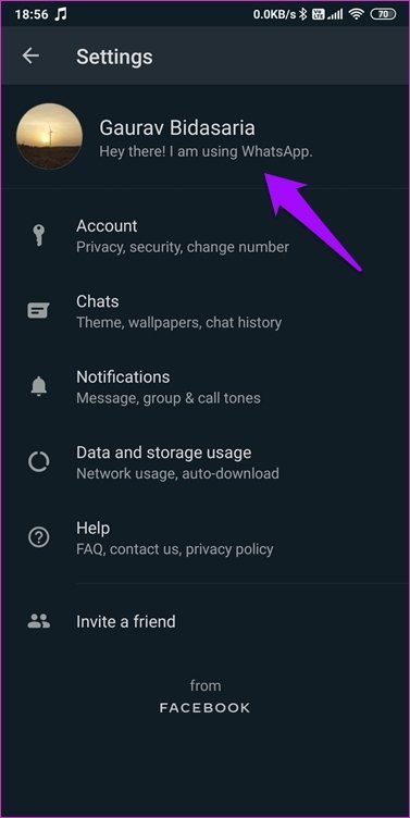 Найдите номер приложения My What и имя пользователя на Android и i OS 3