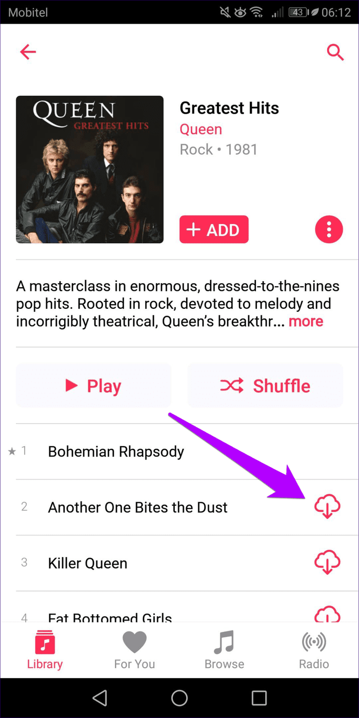 Apple Music воспроизводит загруженные песни, исправление 39