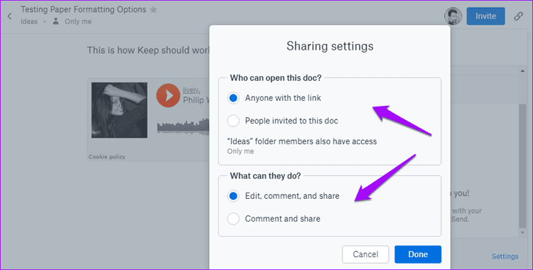 Dropbox Paper против One Note 10