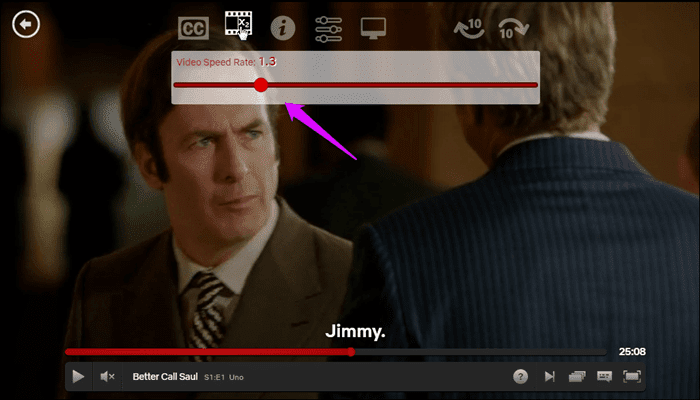 Изменить скорость воспроизведения Netflix 3