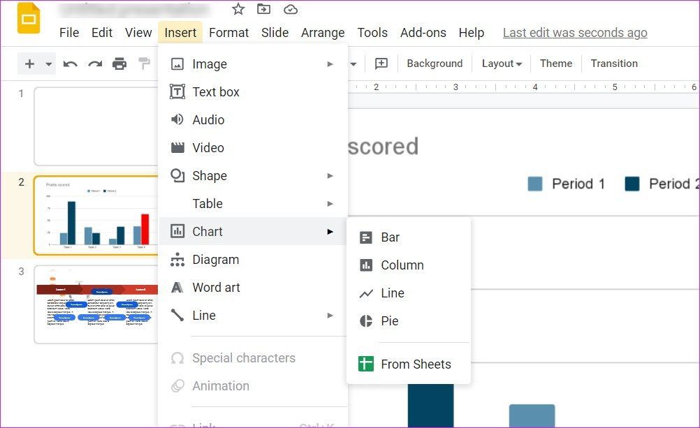 Как добавить диаграммы и диаграммы в Google Slides 20