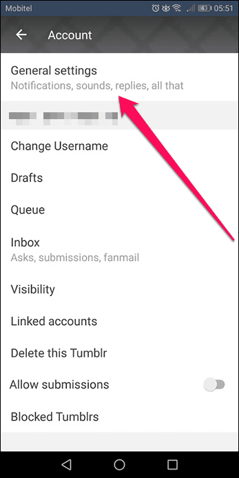 Tumblr Отключить обмен мгновенными сообщениями 6