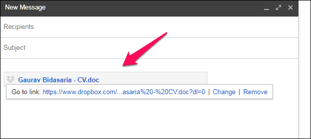 Доступ и использование Dropbox из Gmail 5