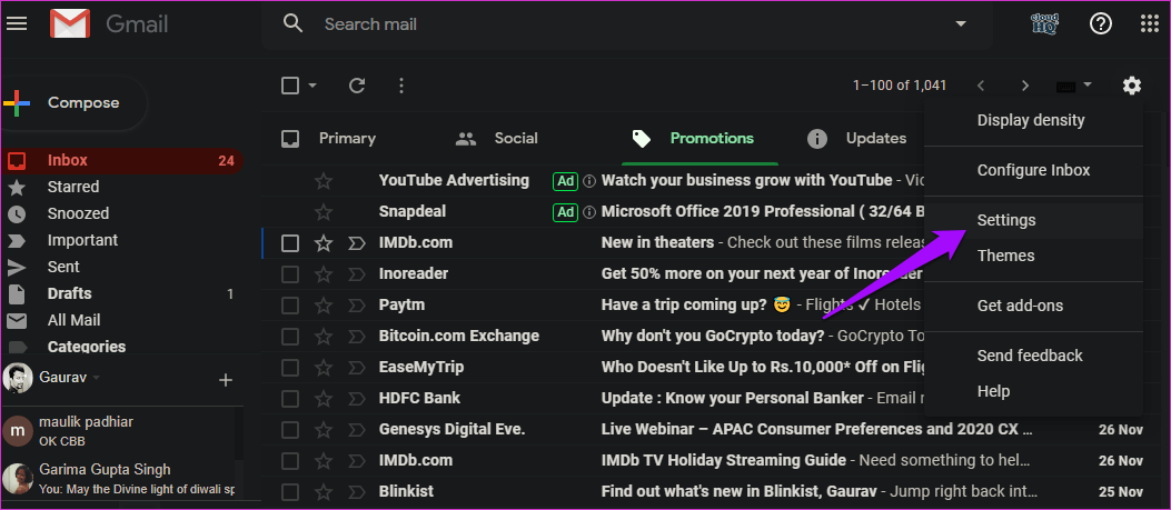 Переслать несколько писем в Gmail 13