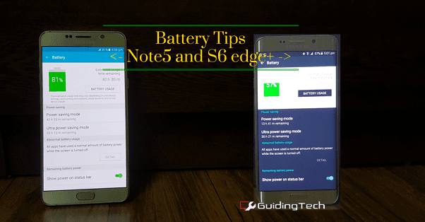 Советы по аккумулятору Note5 и S6 Edge Plus