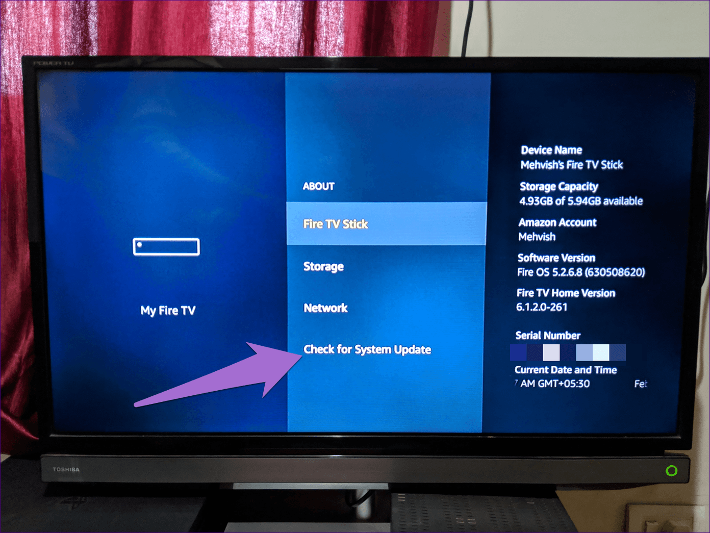 Fire TV не отображается в Alexa 17
