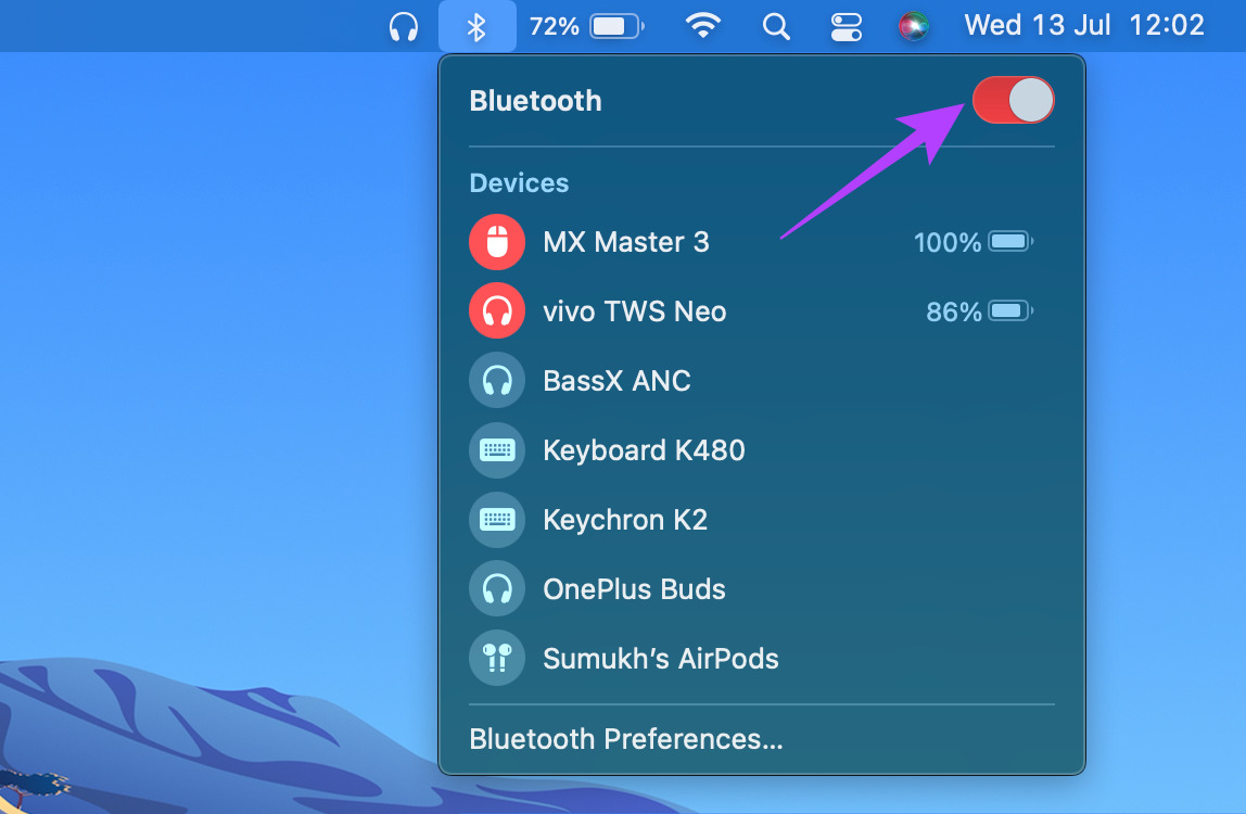 Bluetooth-переключатель
