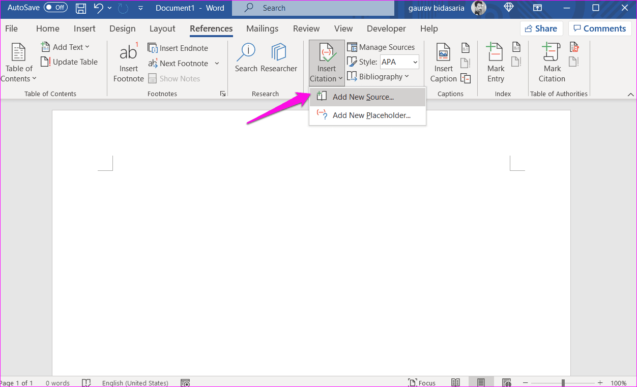 Как добавить цитаты и библиографию в Microsoft Word 2