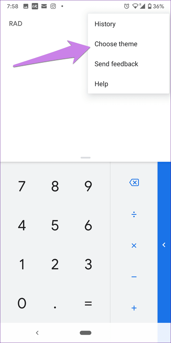 Отключить темный режим Google Apps 3